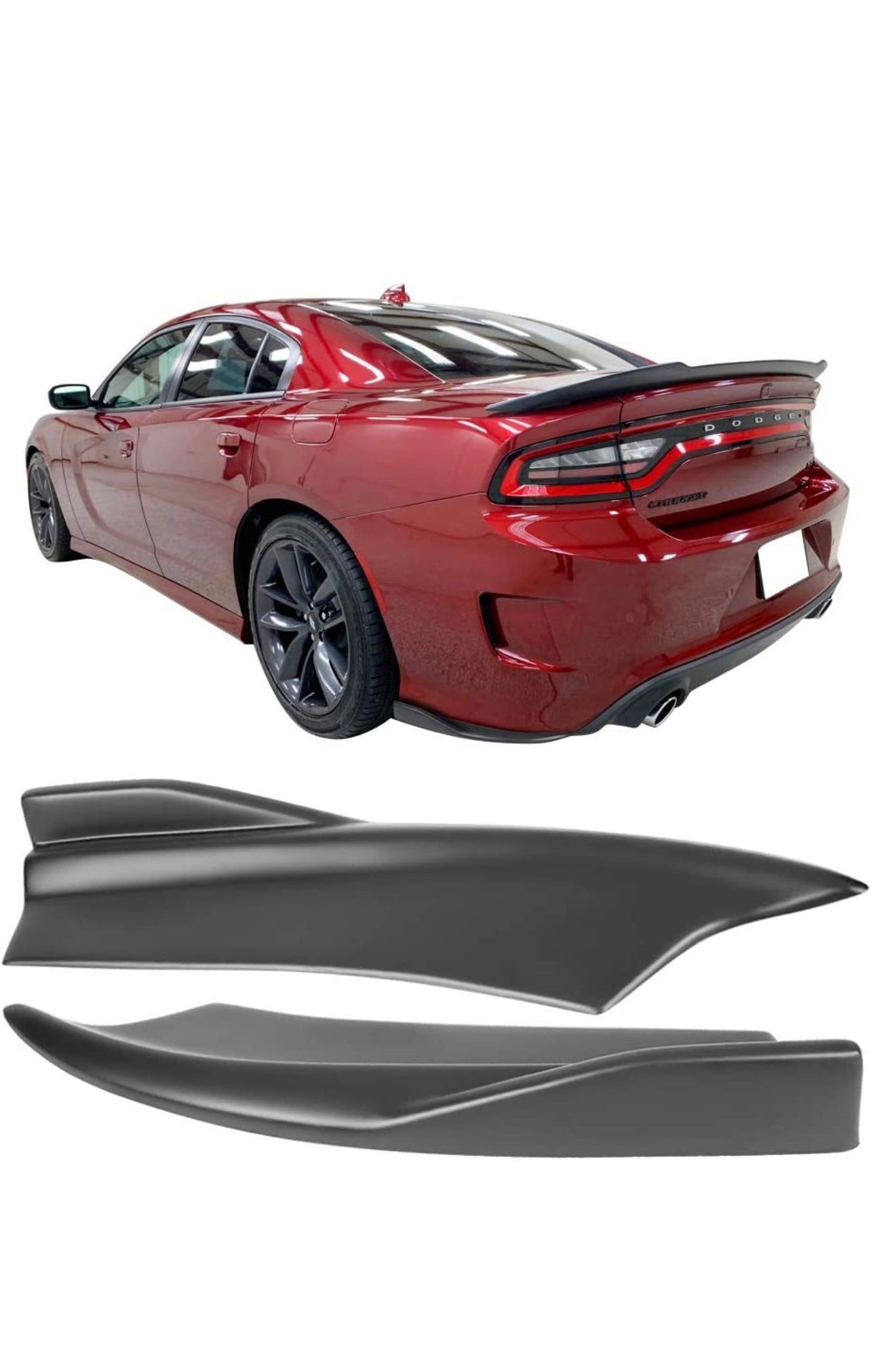 DODGE CHARGER REAR SPLAT (MATT BLACK)