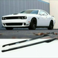 Carbon Fiber Look Side Skirts Extension Fits 15-21 Dodge Challenger SXT-SRT