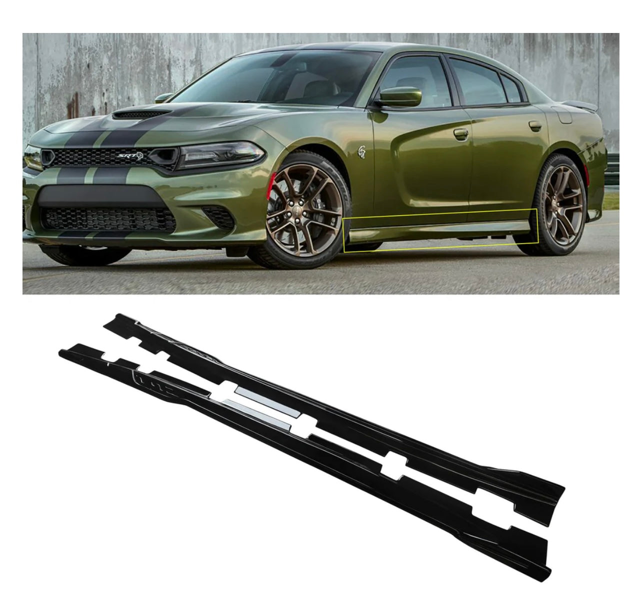 DODGE CHARGER SRT SIDESKIRTS MATT BALCK