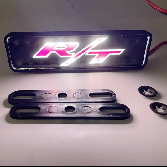 OEM For LED RT Car Front Grill Emblem R/T Light Grille Emblems Bumper Nameplate