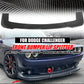 Carbon Fiber For Dodge Challenger 2015-21 Front Bumper Lip Splitter”No rods”