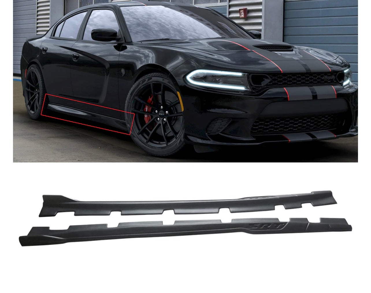 DODGE CHARGER SRT SIDESKIRTS MATT BALCK